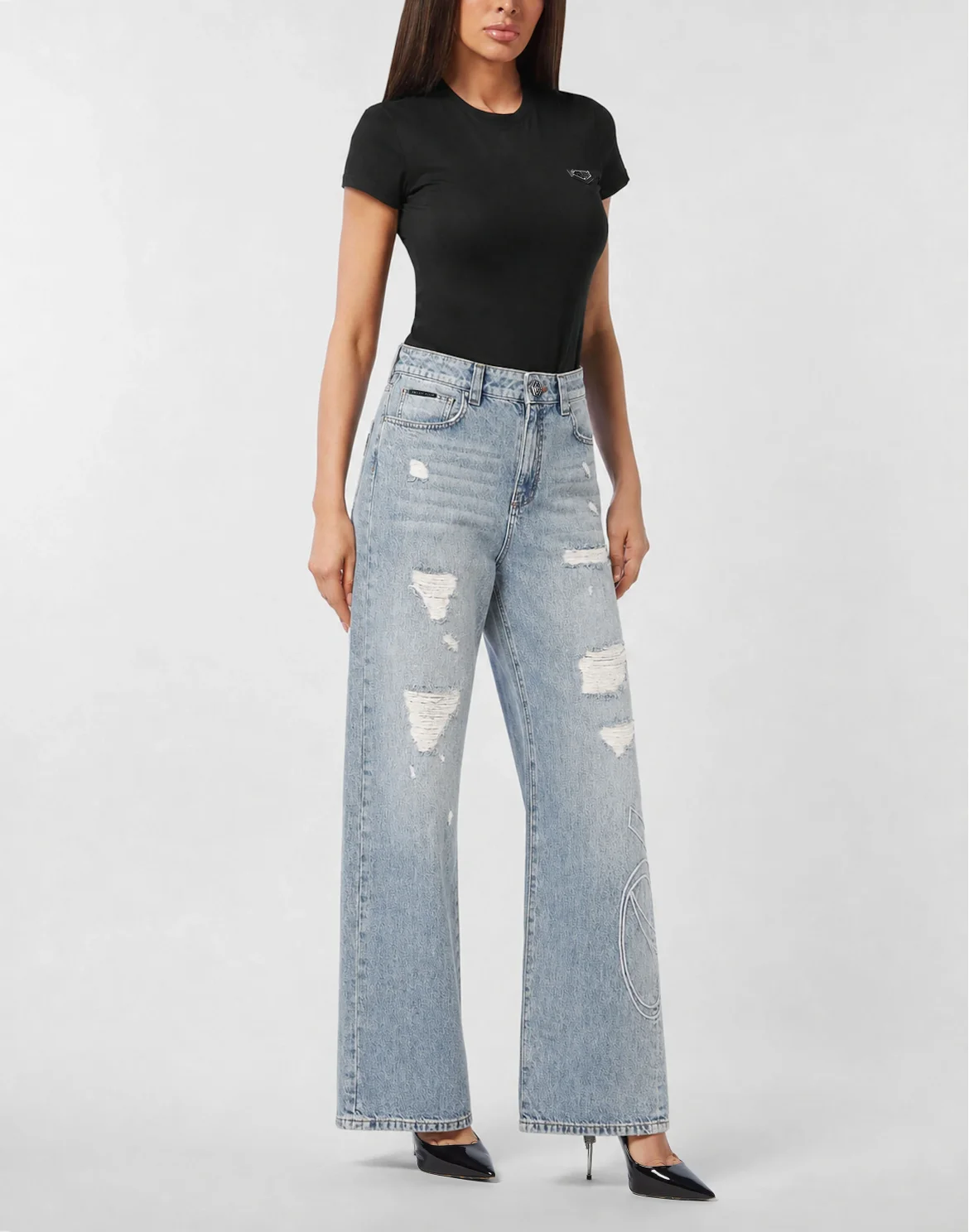 Denim Beach Boy Fit Trousers, цвет: Серый