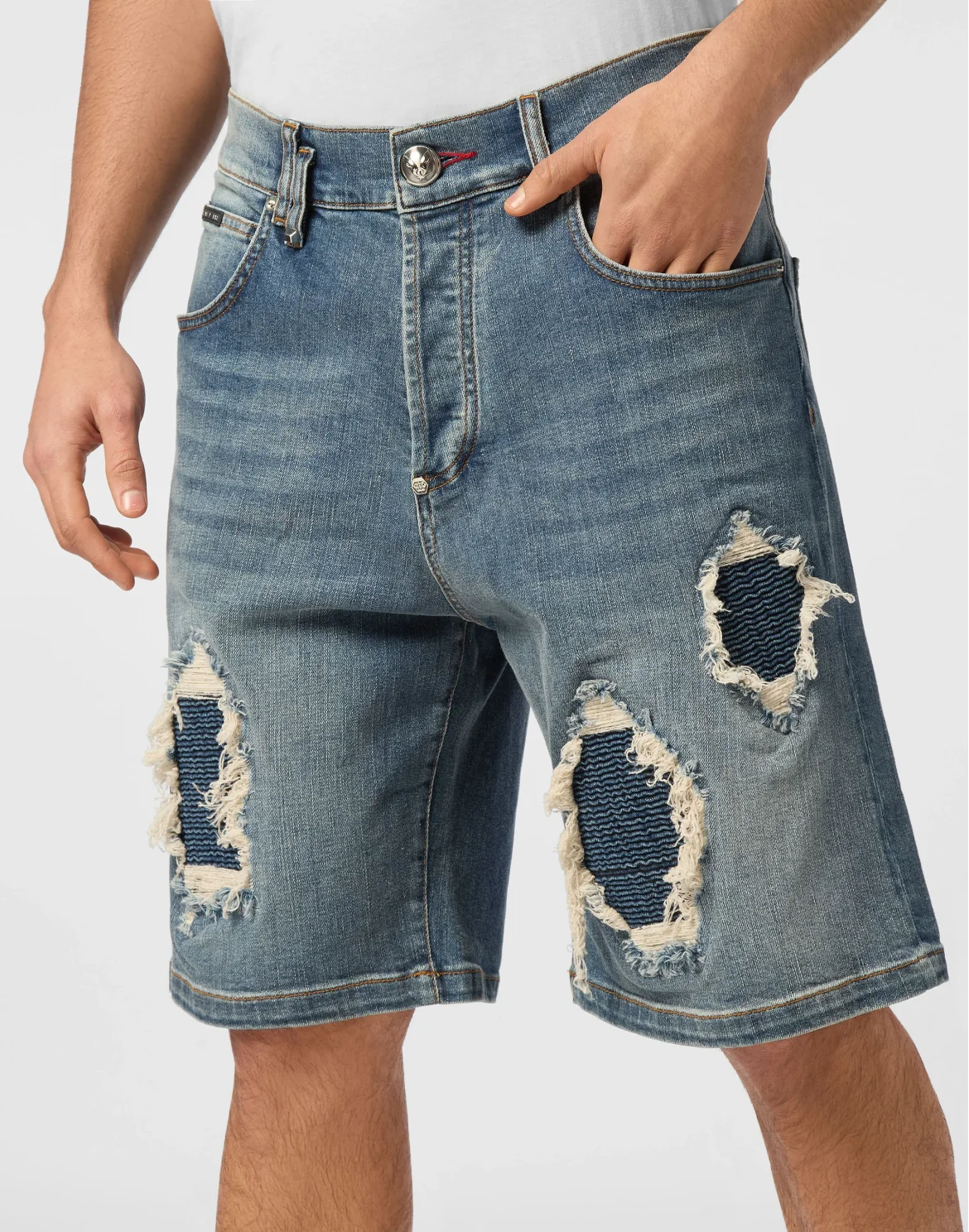 Denim Shorts Formentera Distressed, цвет: Синий