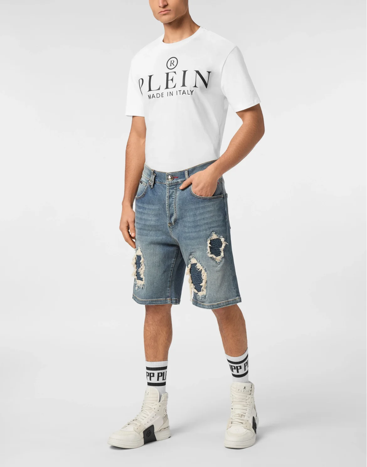 Denim Shorts Formentera Distressed, цвет: Синий