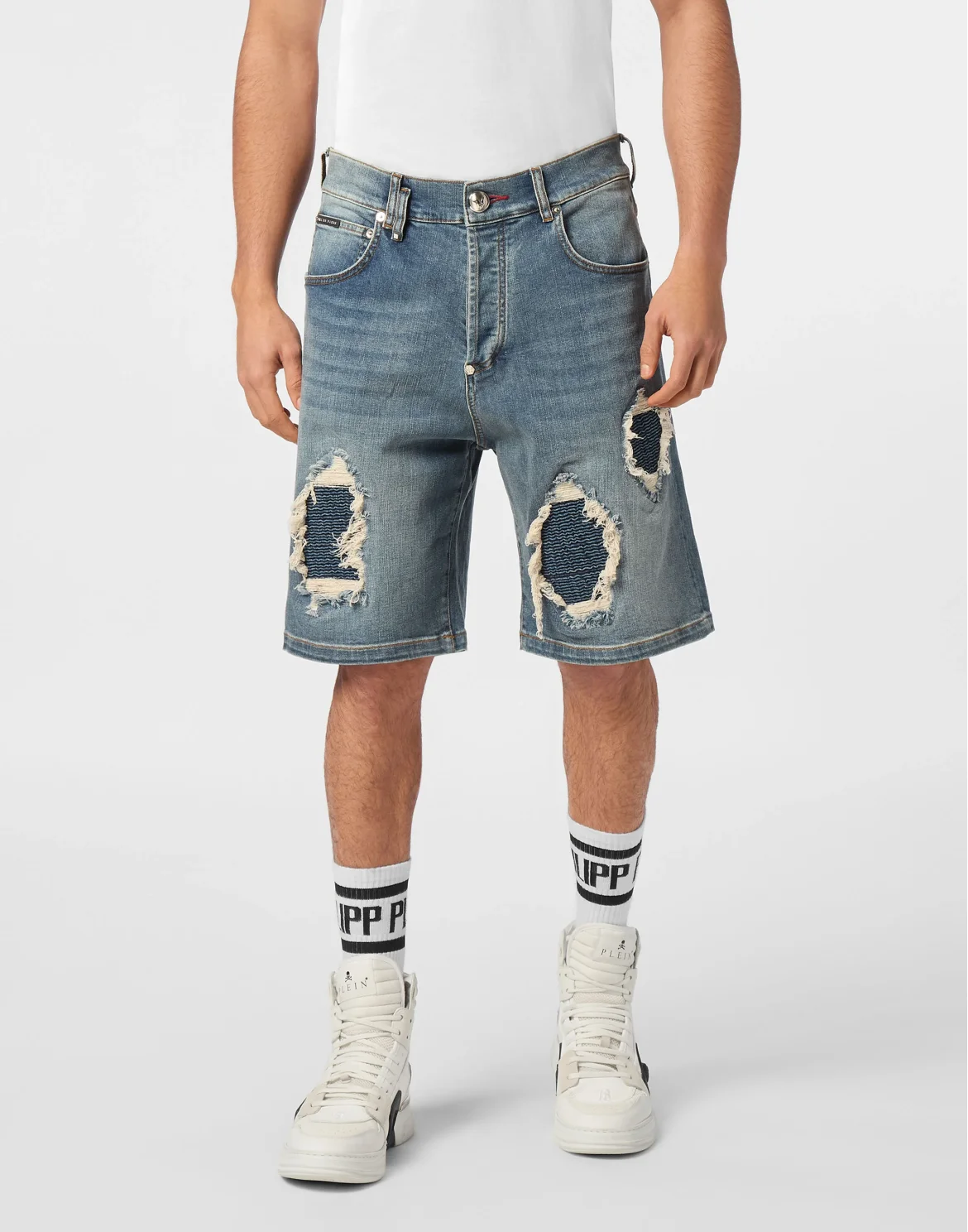 Denim Shorts Formentera Distressed, цвет: Синий