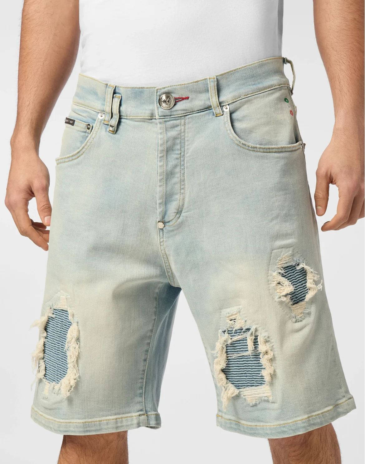 Denim Shorts Formentera Distressed, цвет: Голубой