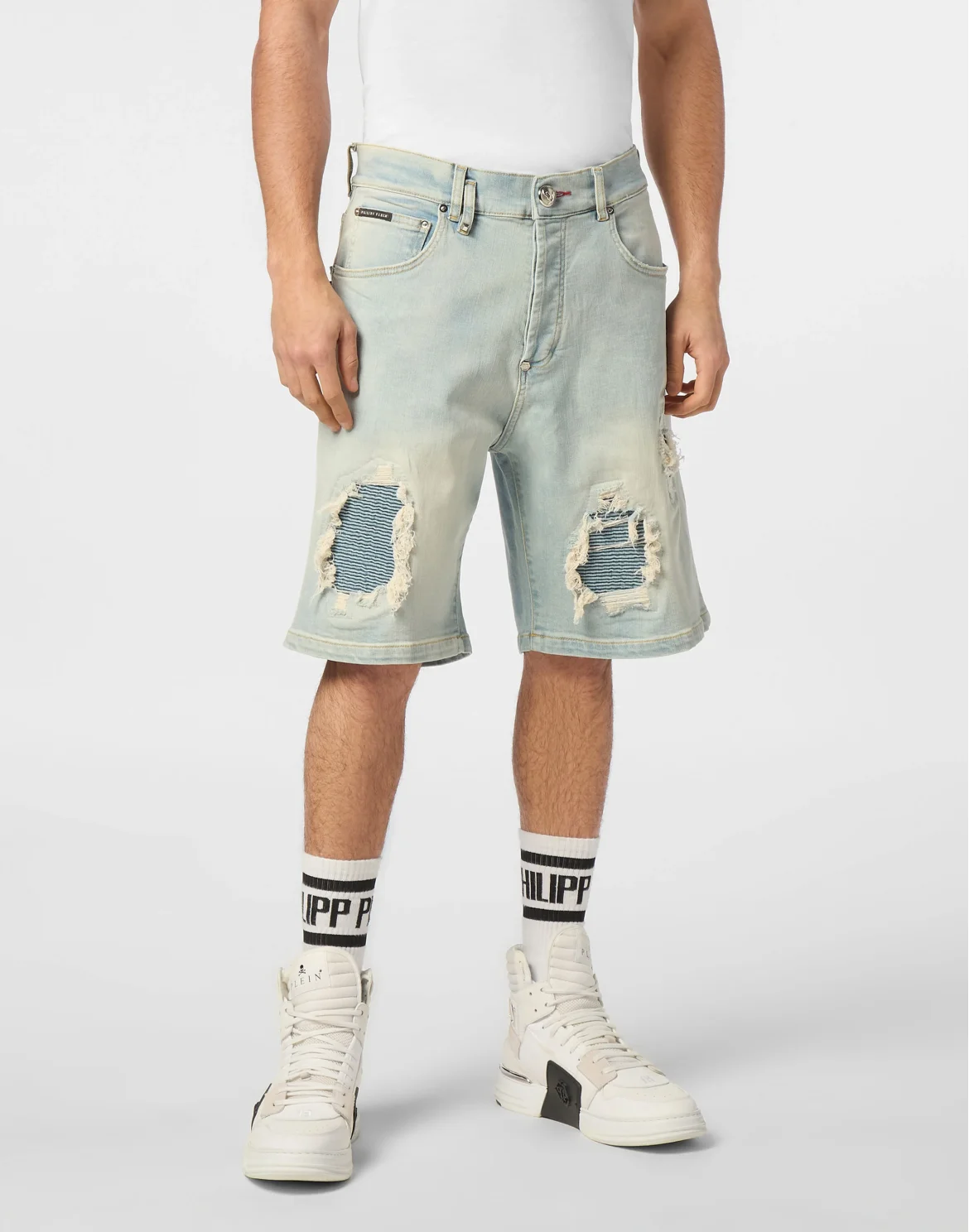 Denim Shorts Formentera Distressed, цвет: Голубой