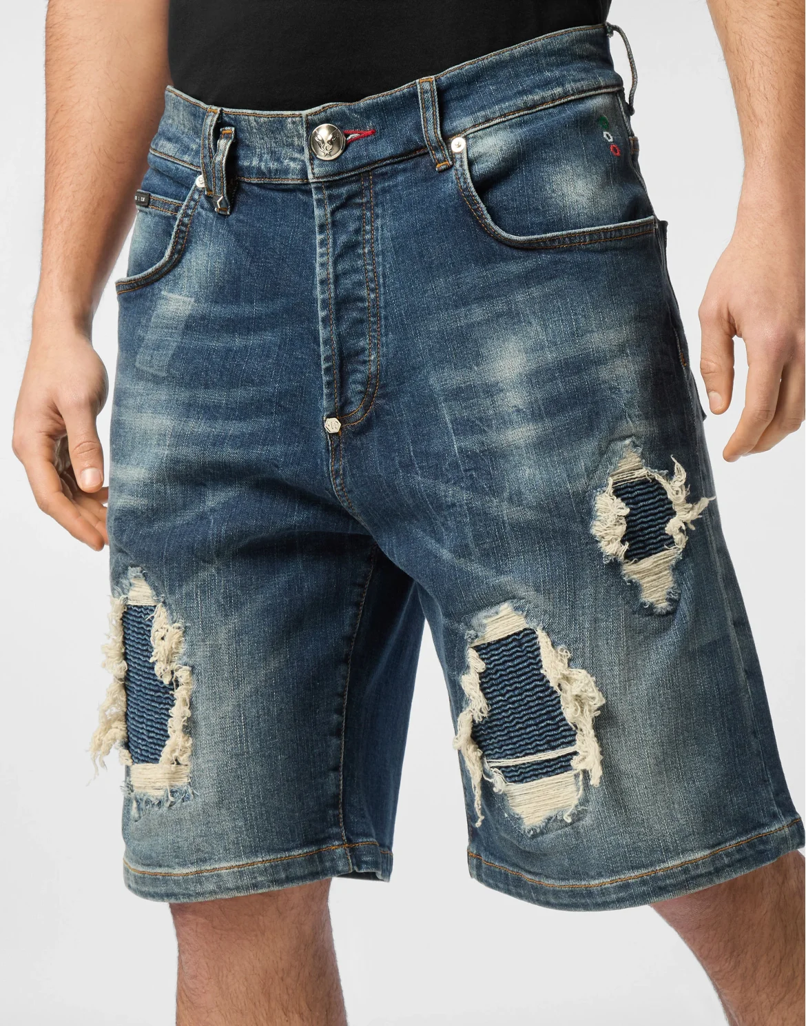 Denim Shorts Formentera Distressed, цвет: Синий