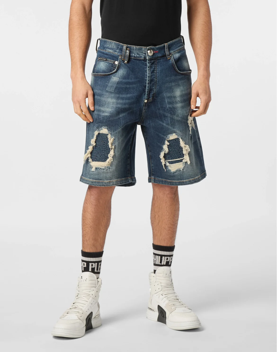 Denim Shorts Formentera Distressed, цвет: Синий