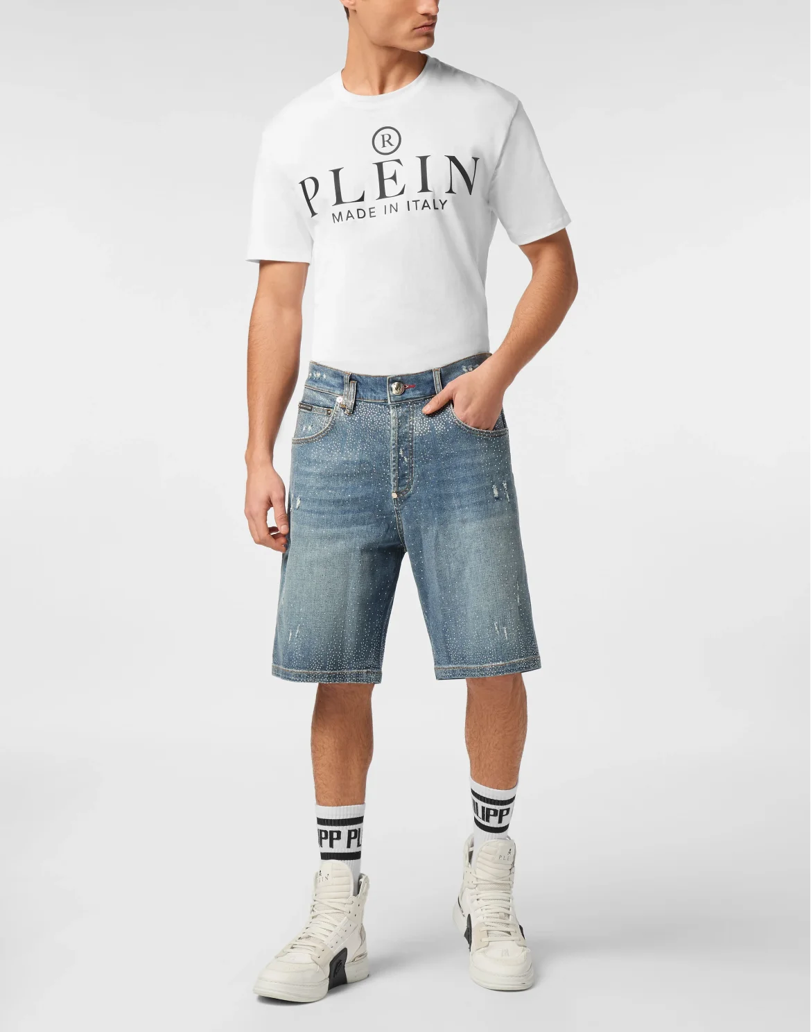 Denim Shorts Formentera Strass, цвет: Синий