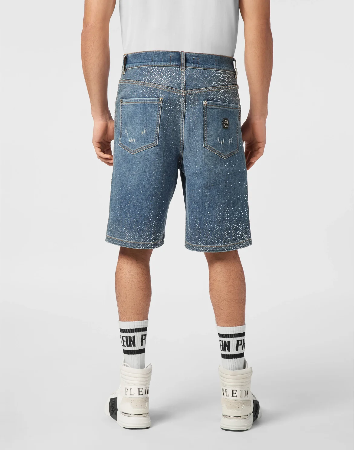 Denim Shorts Formentera Strass, цвет: Синий