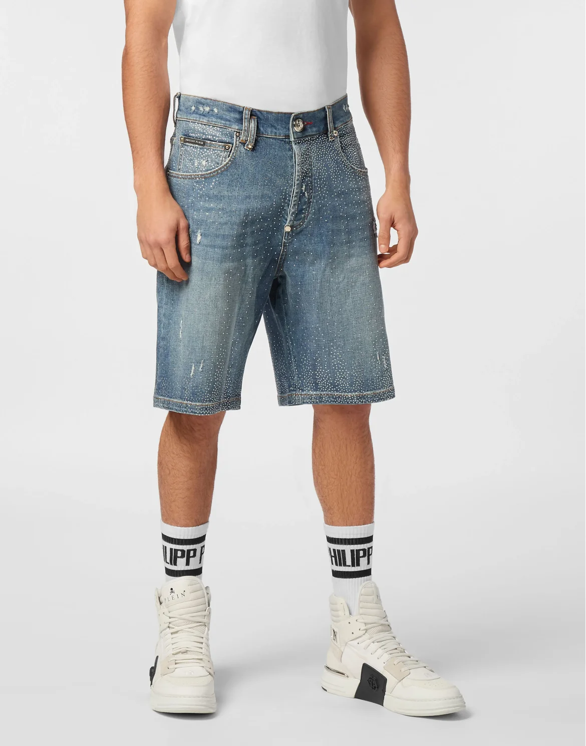 Denim Shorts Formentera Strass, цвет: Синий