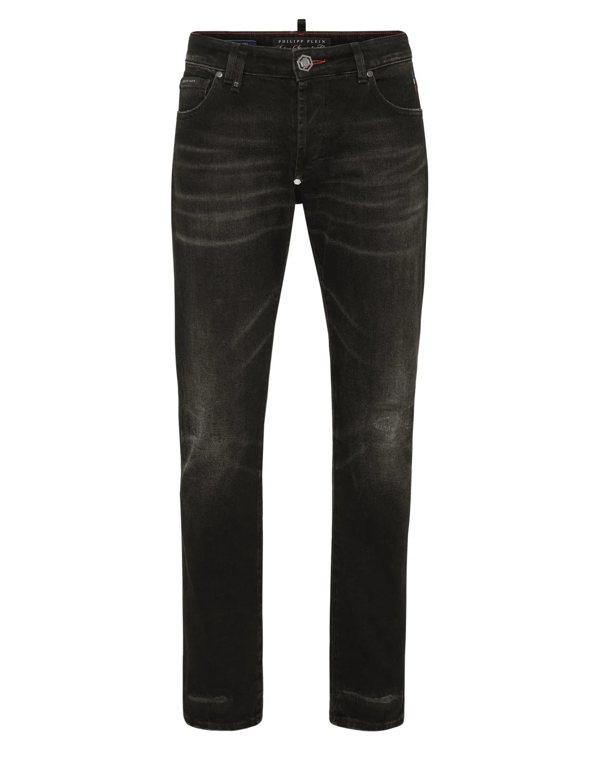 Denim Trousers Super Straight Cut 5 Pockets, цвет: Черный
