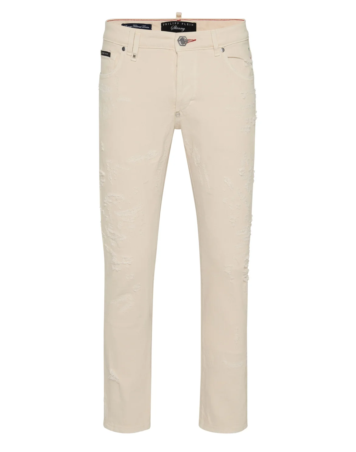 Denim Trousers Skinny 5 Pockets, цвет: Бежевый