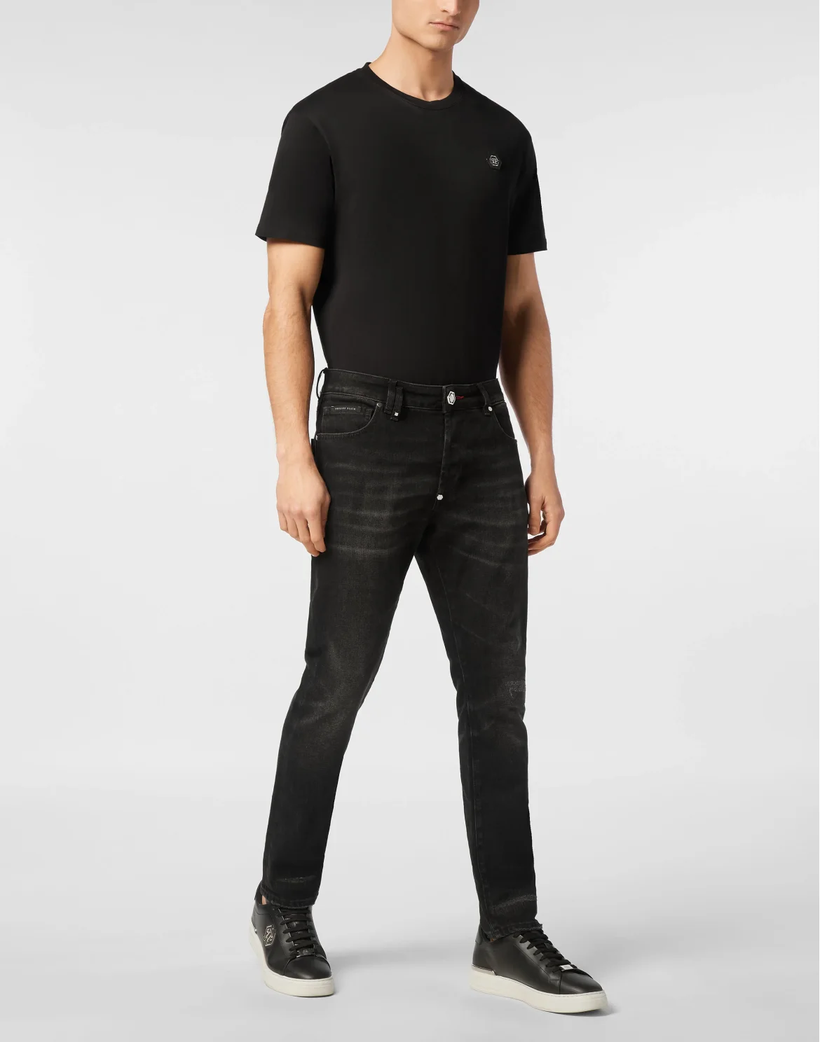 Denim Trousers Skinny 5 Pockets, цвет: Черный