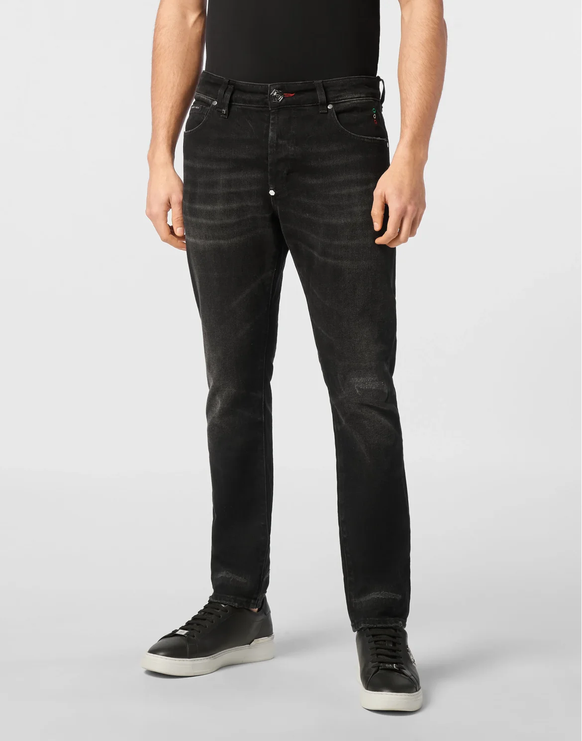 Denim Trousers Skinny 5 Pockets, цвет: Черный