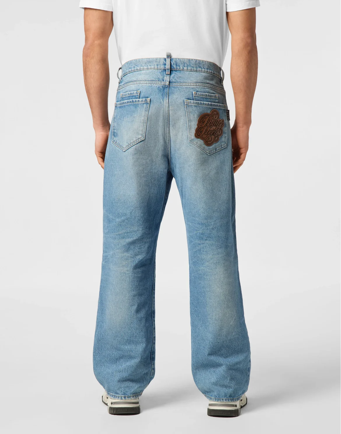 Denim Trousers Beach Boy Fit 5 Pockets Signature, цвет: Голубой