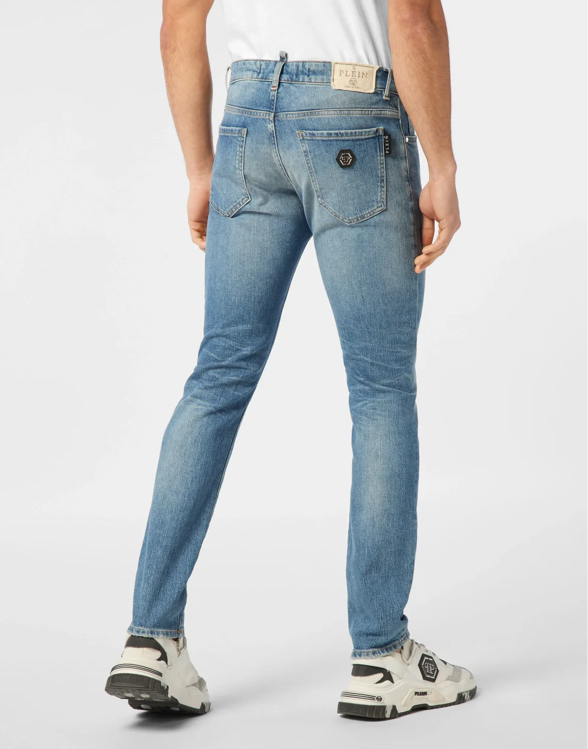 Denim Trousers Super Straight Cut 5 Pockets, цвет: Голубой