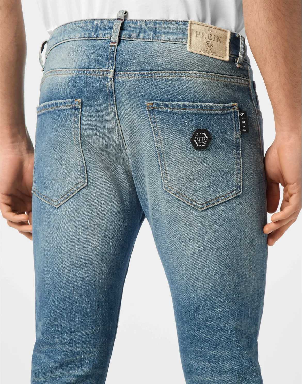 Denim Trousers Skinny 5 Pockets, цвет: Голубой