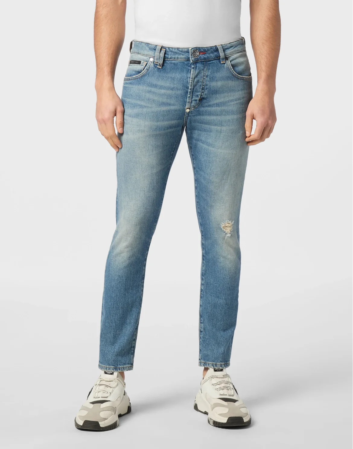 Denim Trousers Skinny 5 Pockets, цвет: Голубой