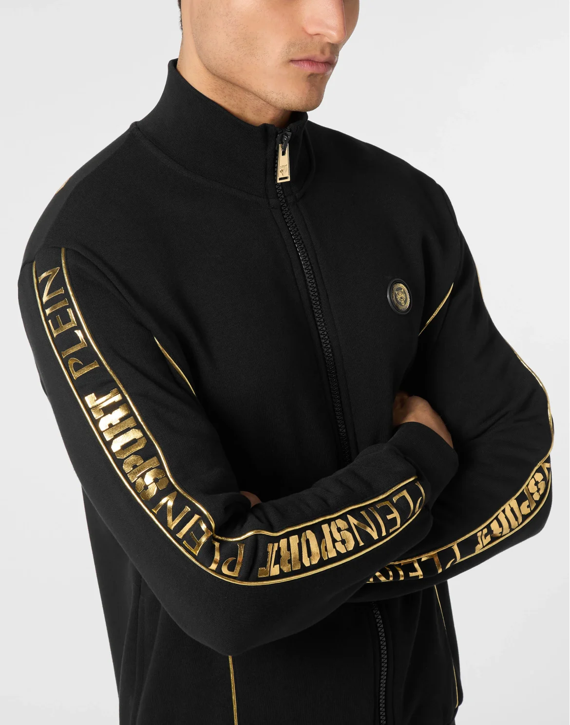 Tracksuit Sweatshirt Laminated, цвет: Черный