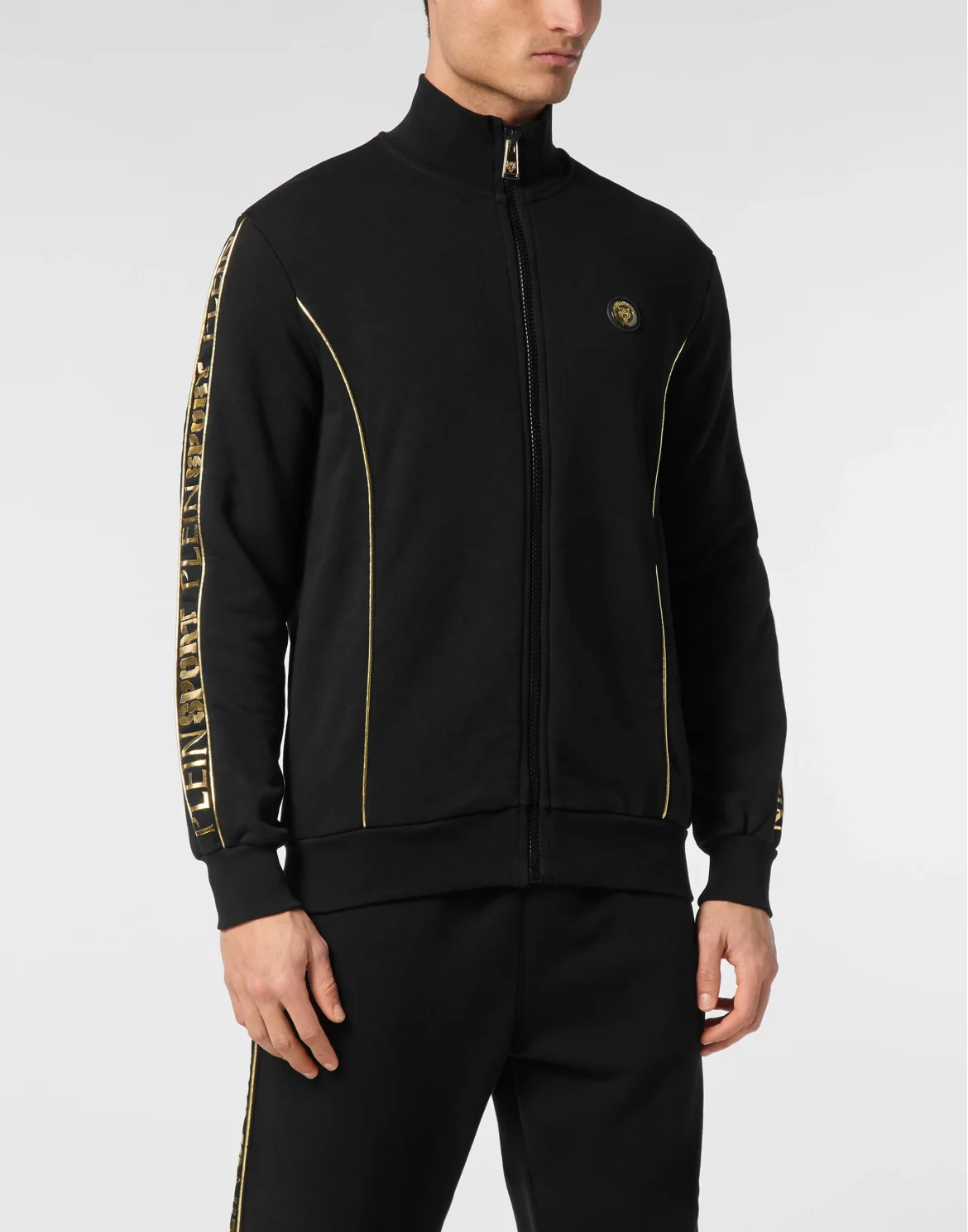 Tracksuit Sweatshirt Laminated, цвет: Черный