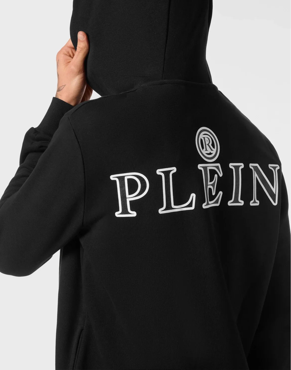 Hoodie Sweatjacket LS Iconic Plein, цвет: Черный