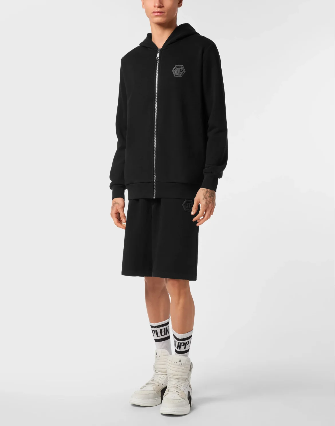 Hoodie Sweatjacket LS Iconic Plein, цвет: Черный