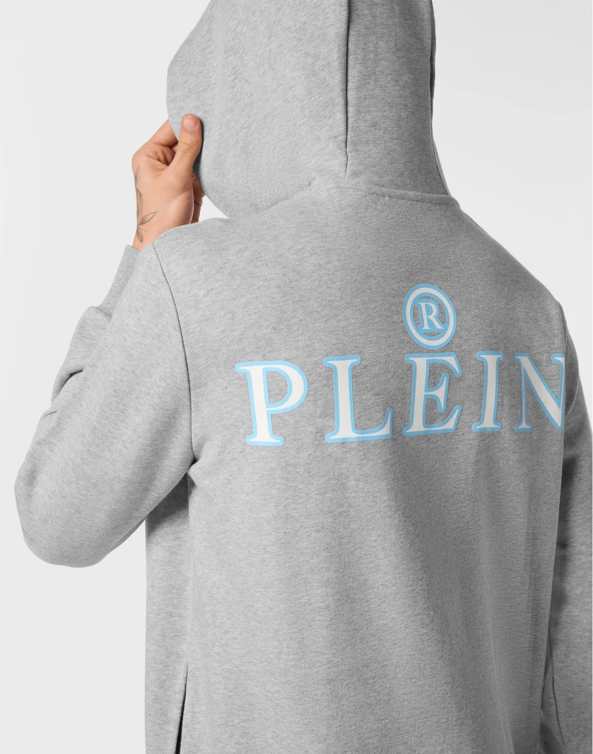 Hoodie Sweatjacket LS Iconic Plein, цвет: Серый