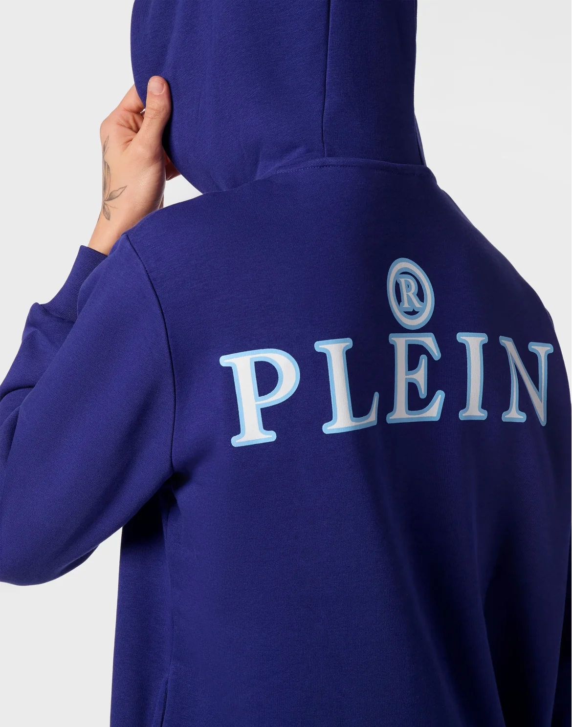 Hoodie Sweatjacket LS Iconic Plein, цвет: Синий