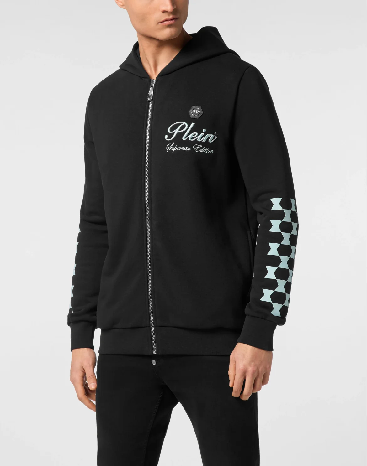 Hoodie Sweatjacket Cote D Azur Checkmate, цвет: Черный