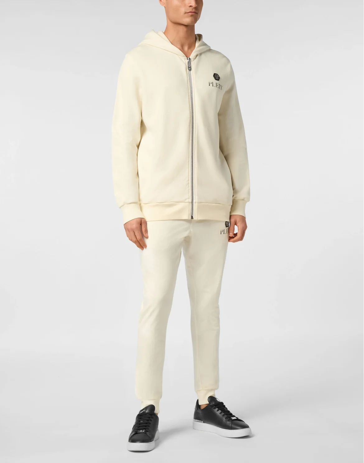 Hoodie Sweatjacket Basic Plein Old Dye, цвет: Бежевый