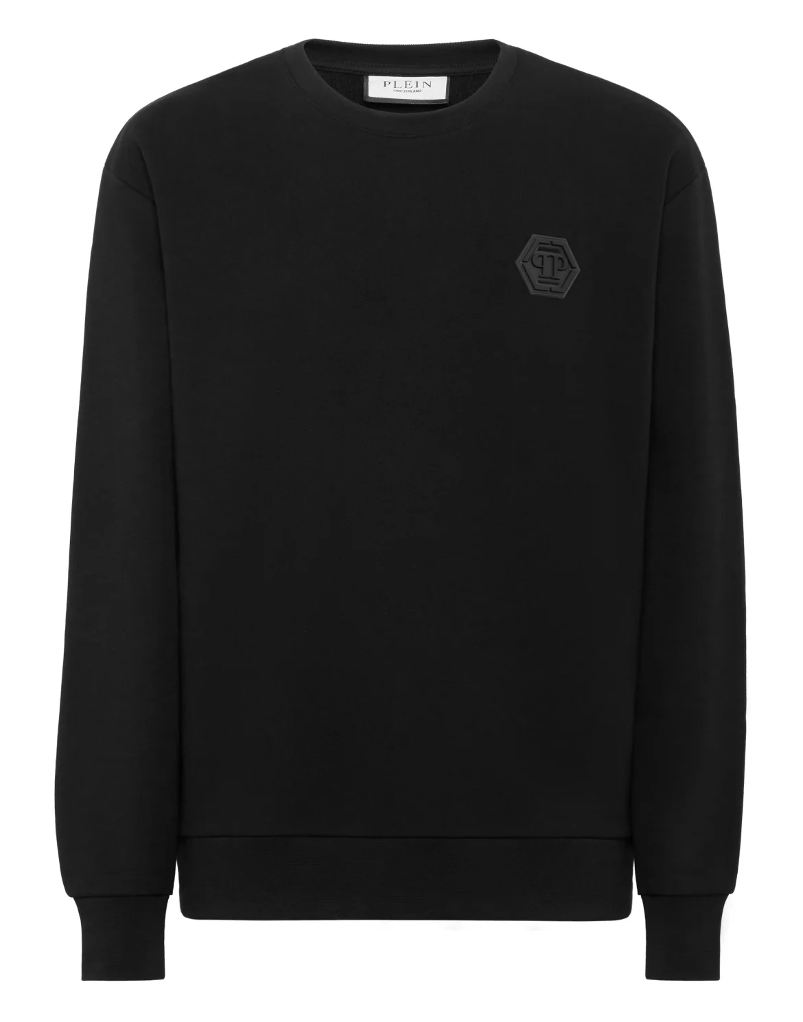 Sweatshirt Round Neck LS Iconic Plein, цвет: Черный