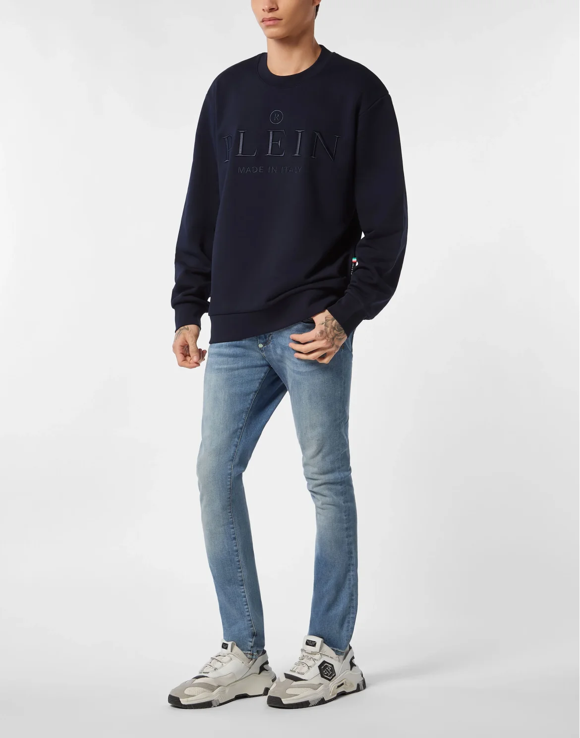 Sweatshirt Round Neck LS Philipp Plein TM, цвет: Синий