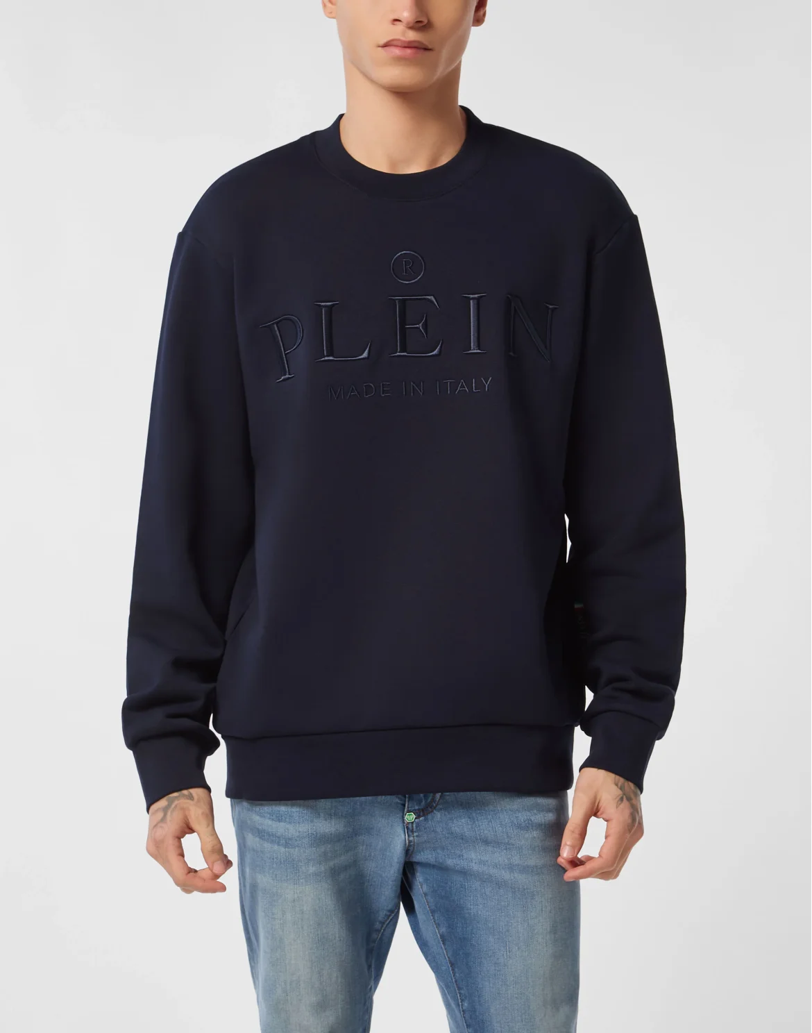 Sweatshirt Round Neck LS Philipp Plein TM, цвет: Синий