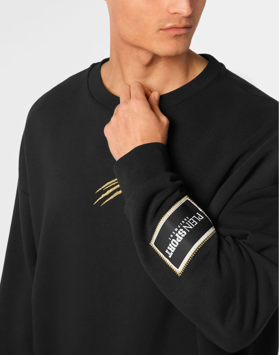 Sweatshirt LS Roundneck Label, цвет: Черный