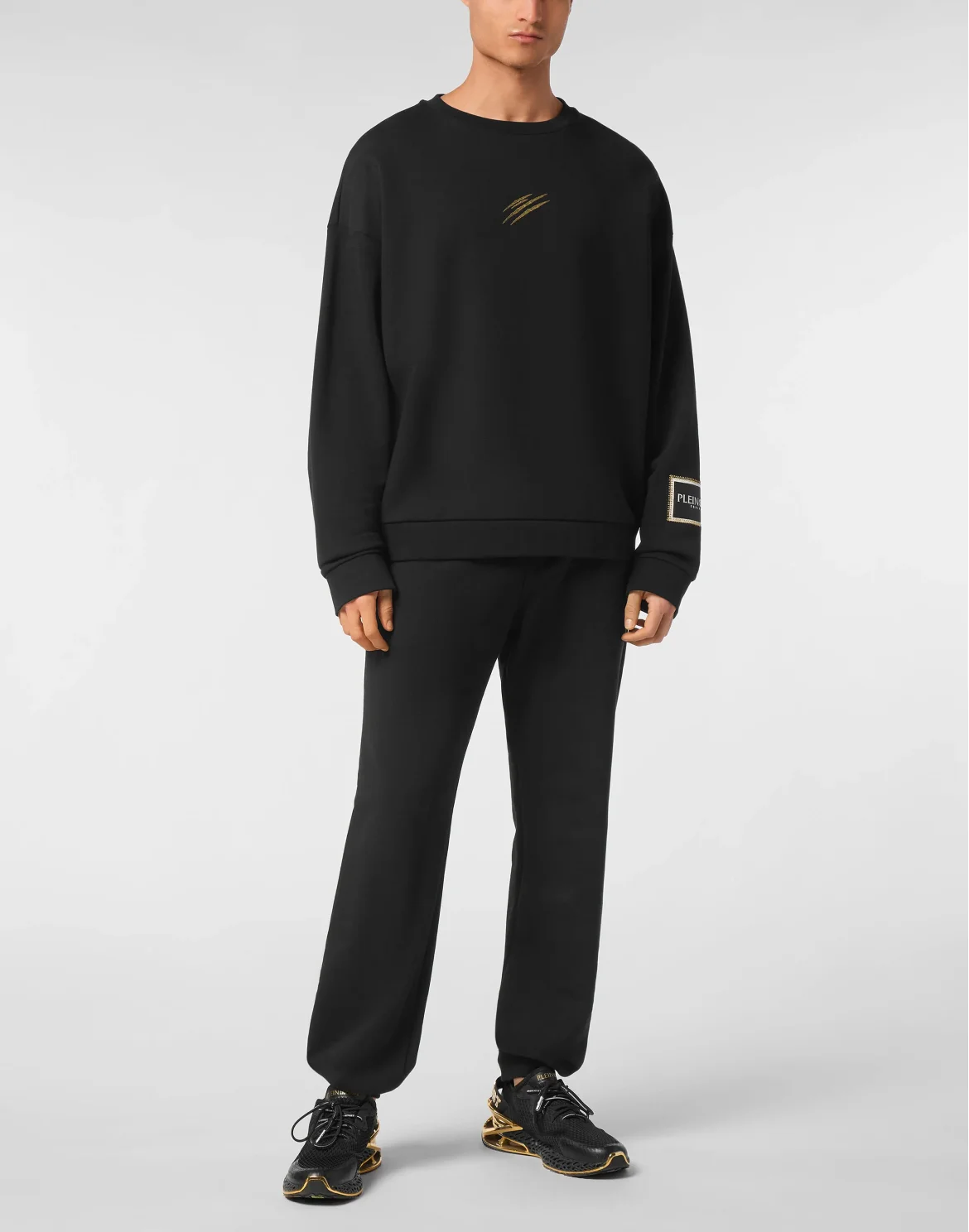 Sweatshirt LS Roundneck Label, цвет: Черный