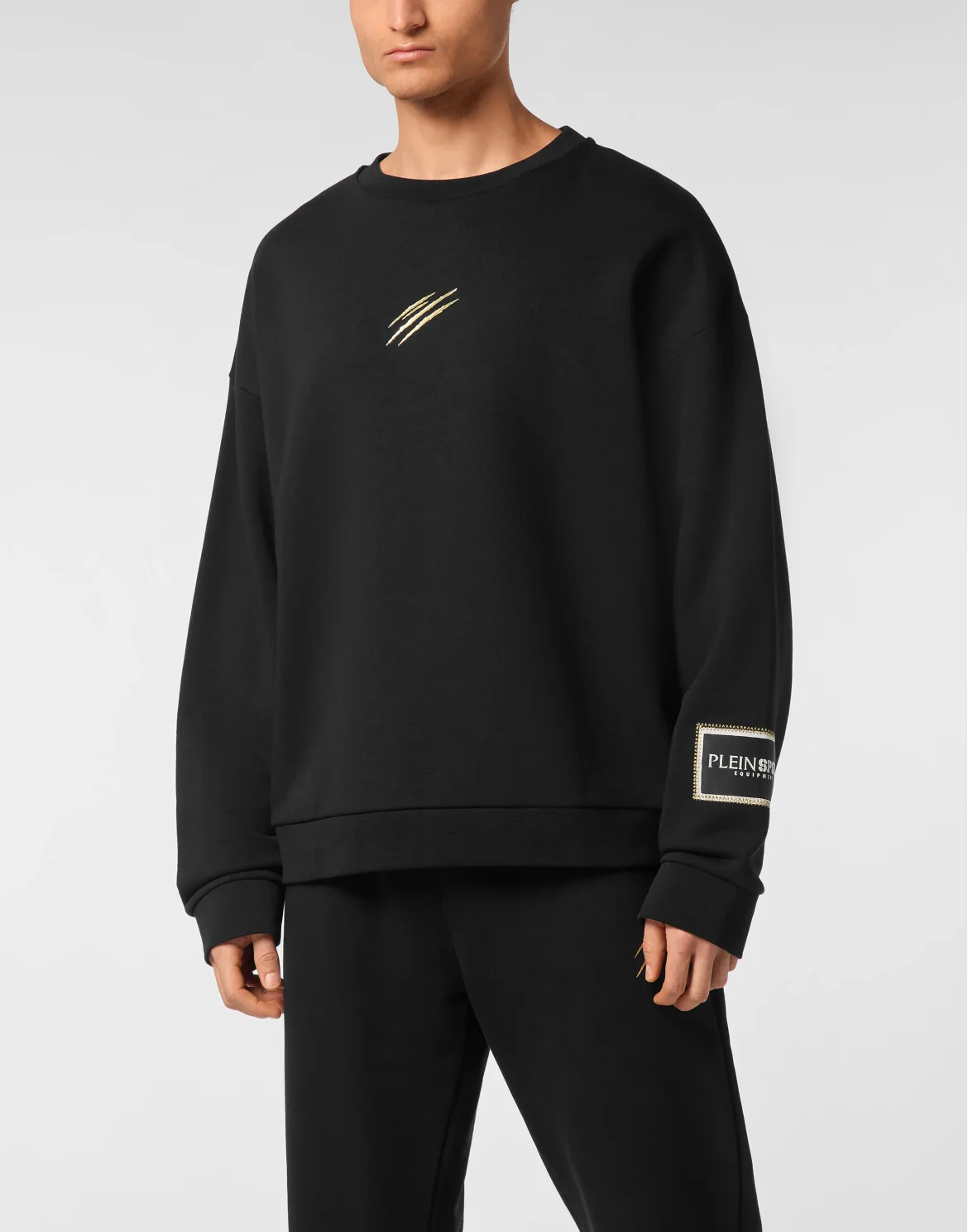 Sweatshirt LS Roundneck Label, цвет: Черный