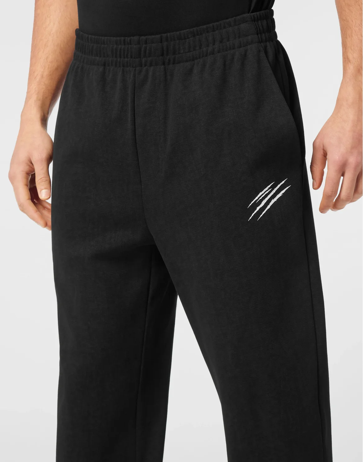 Cold Dye Loose Fit Jogging Pants Scratch, цвет: Черный