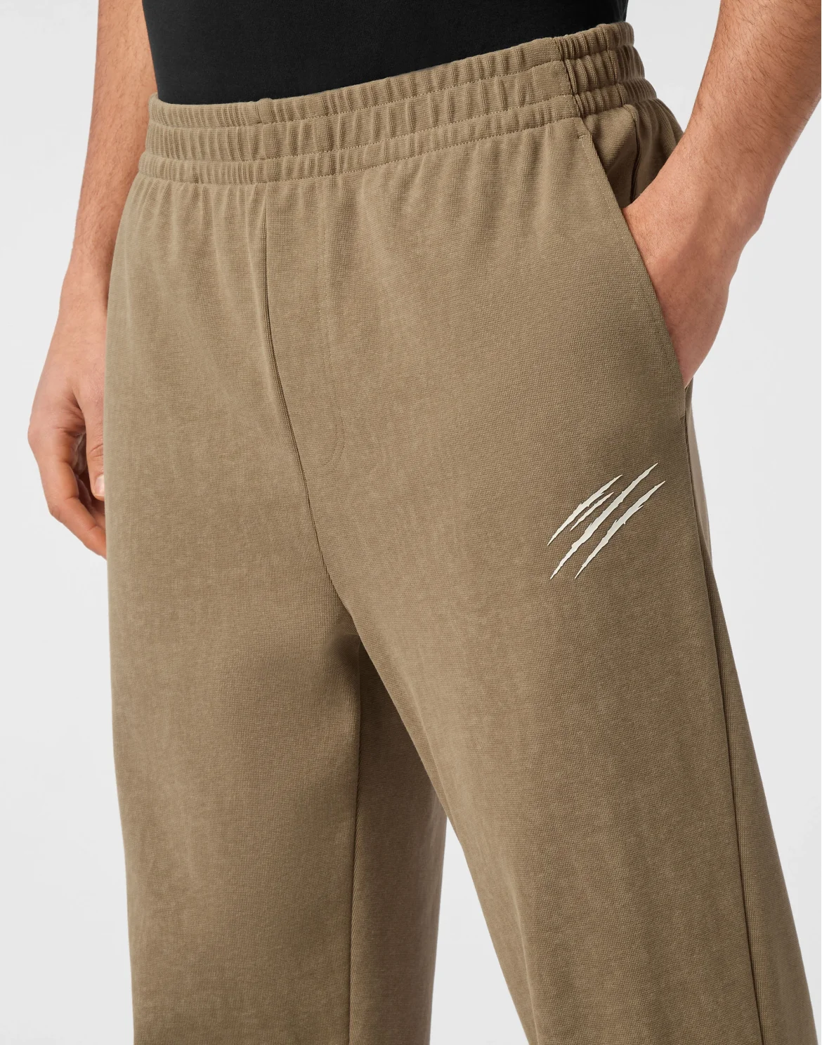 Cold Dye Loose Fit Jogging Pants Scratch, цвет: Камуфляж
