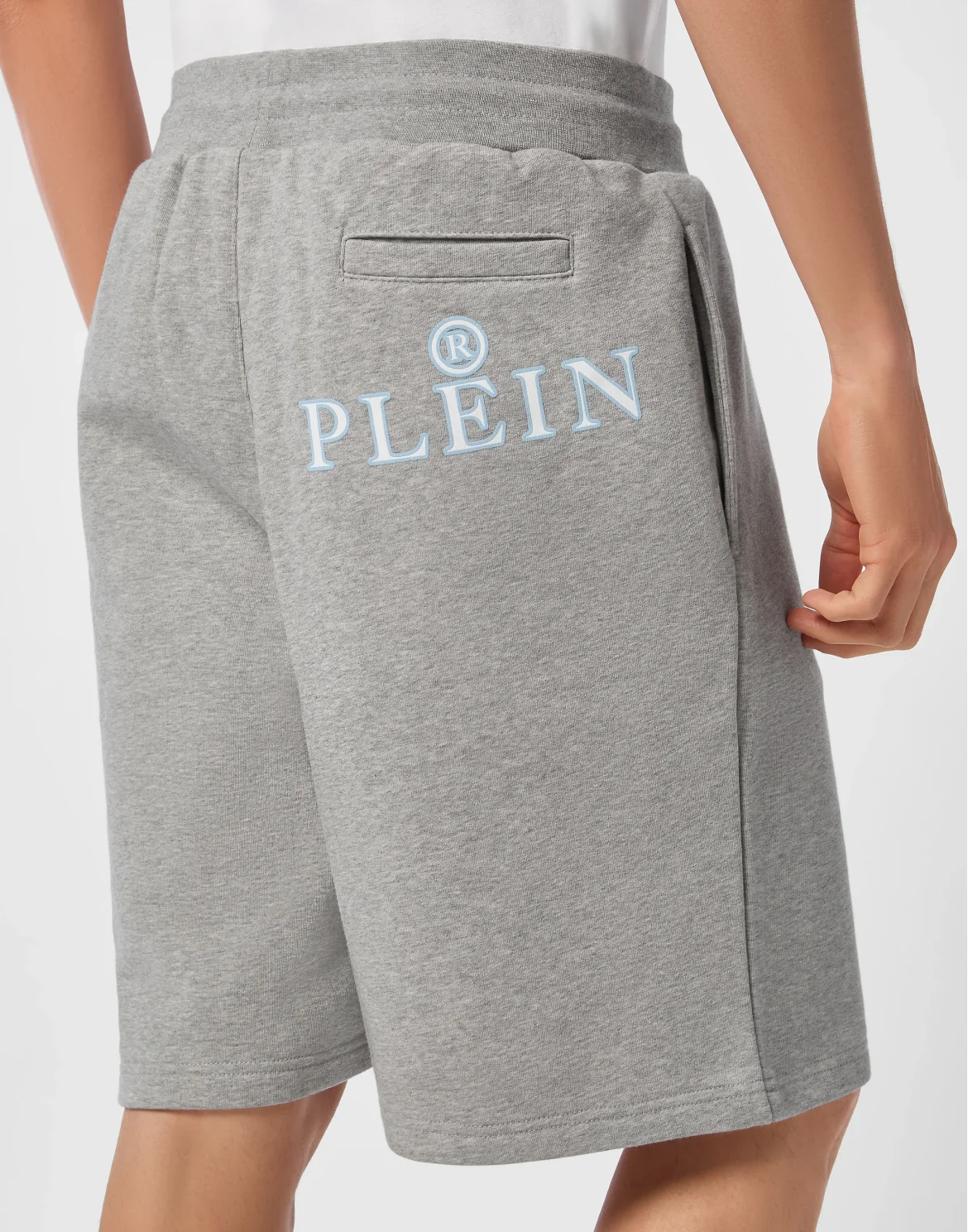 Baggy Fit Shorts Iconic Plein, цвет: Серый