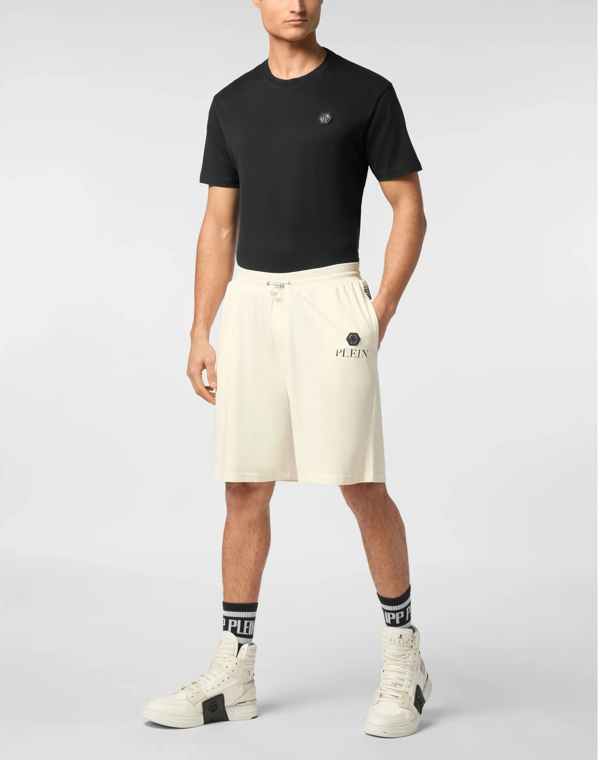Jogging Shorts Basic Plein Old Dye, цвет: Бежевый