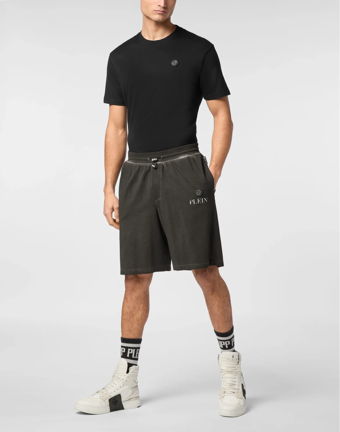 Jogging Shorts Basic Plein Old Dye, цвет: Черный