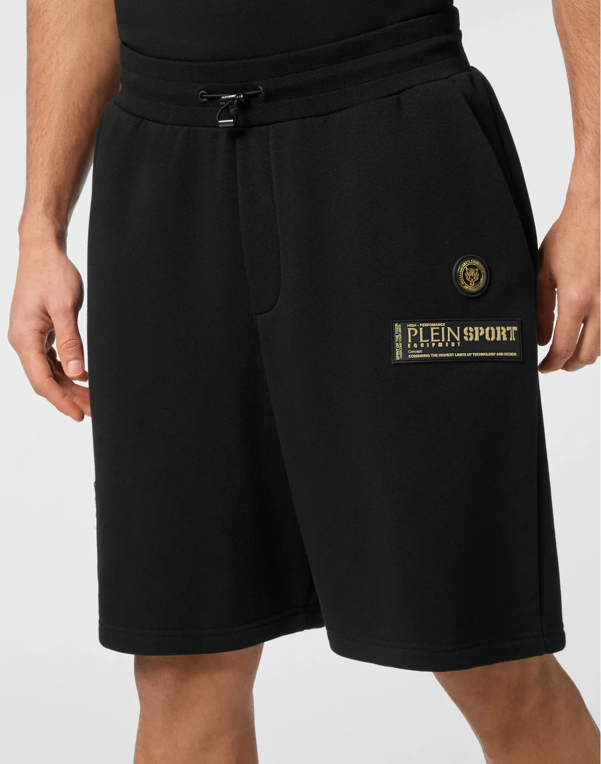 Short Cargo Pants Laminated, цвет: Черный