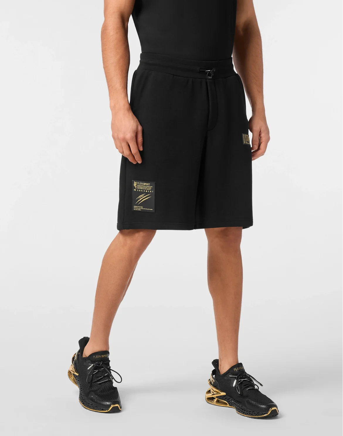 Short Cargo Pants Laminated, цвет: Черный
