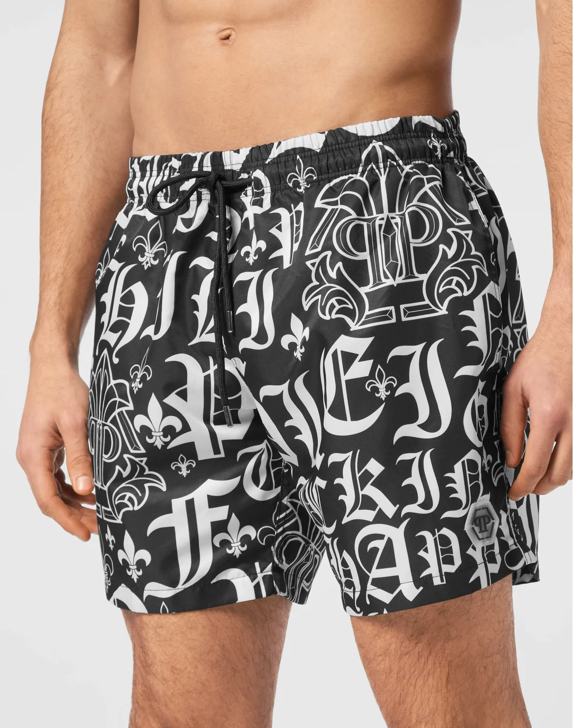 Jogging Shorts Gothic Plein, цвет: Черный