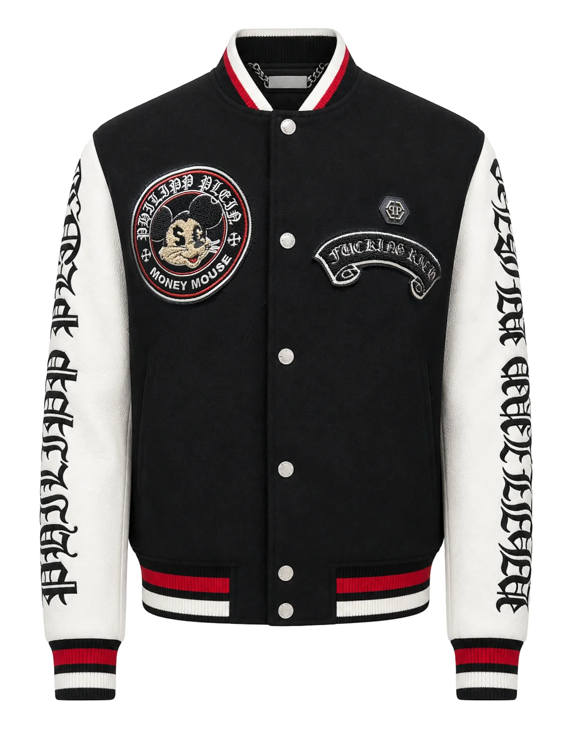 College Bomber Jacket LS Money Mouse, цвет: Черный