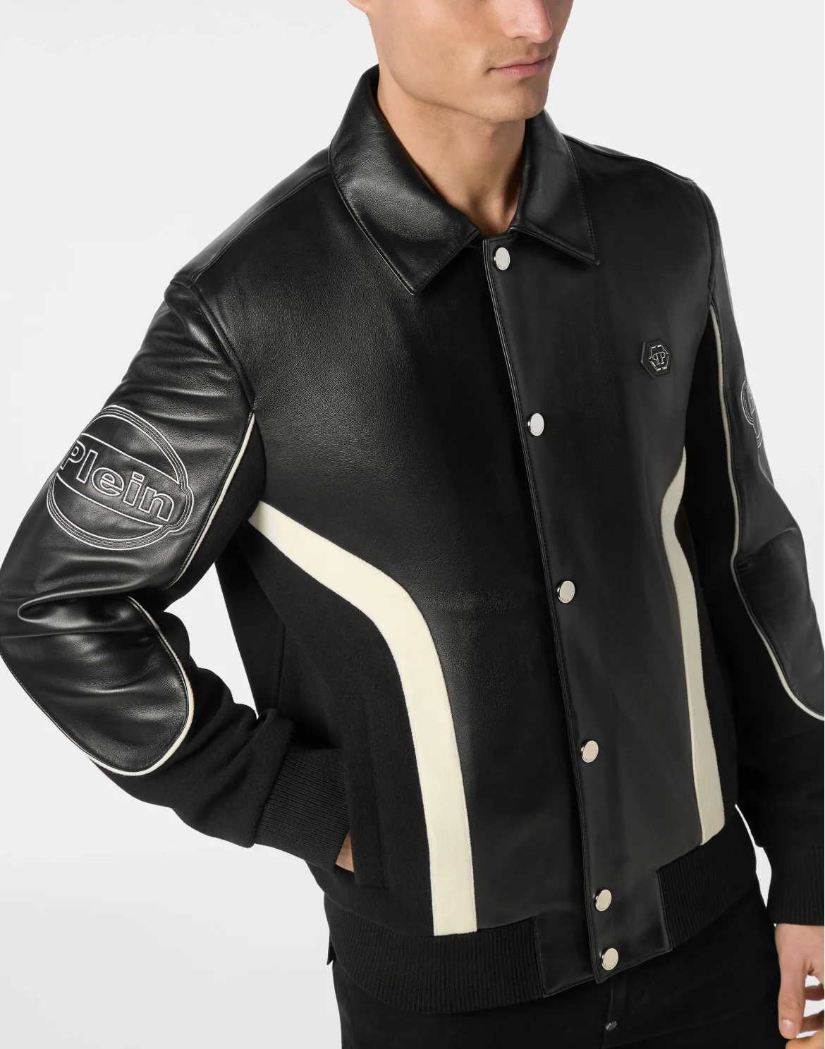 Coster Bomber Jacket LS Plein Club, цвет: Черный