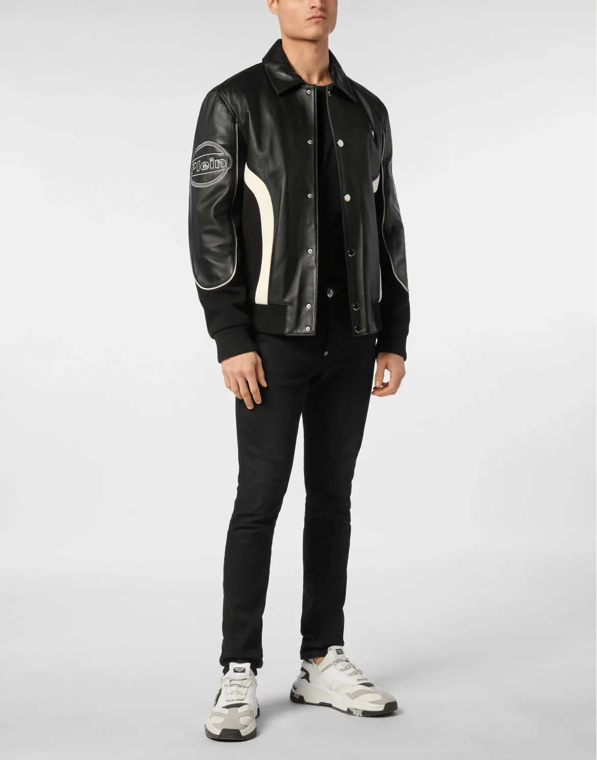Coster Bomber Jacket LS Plein Club, цвет: Черный