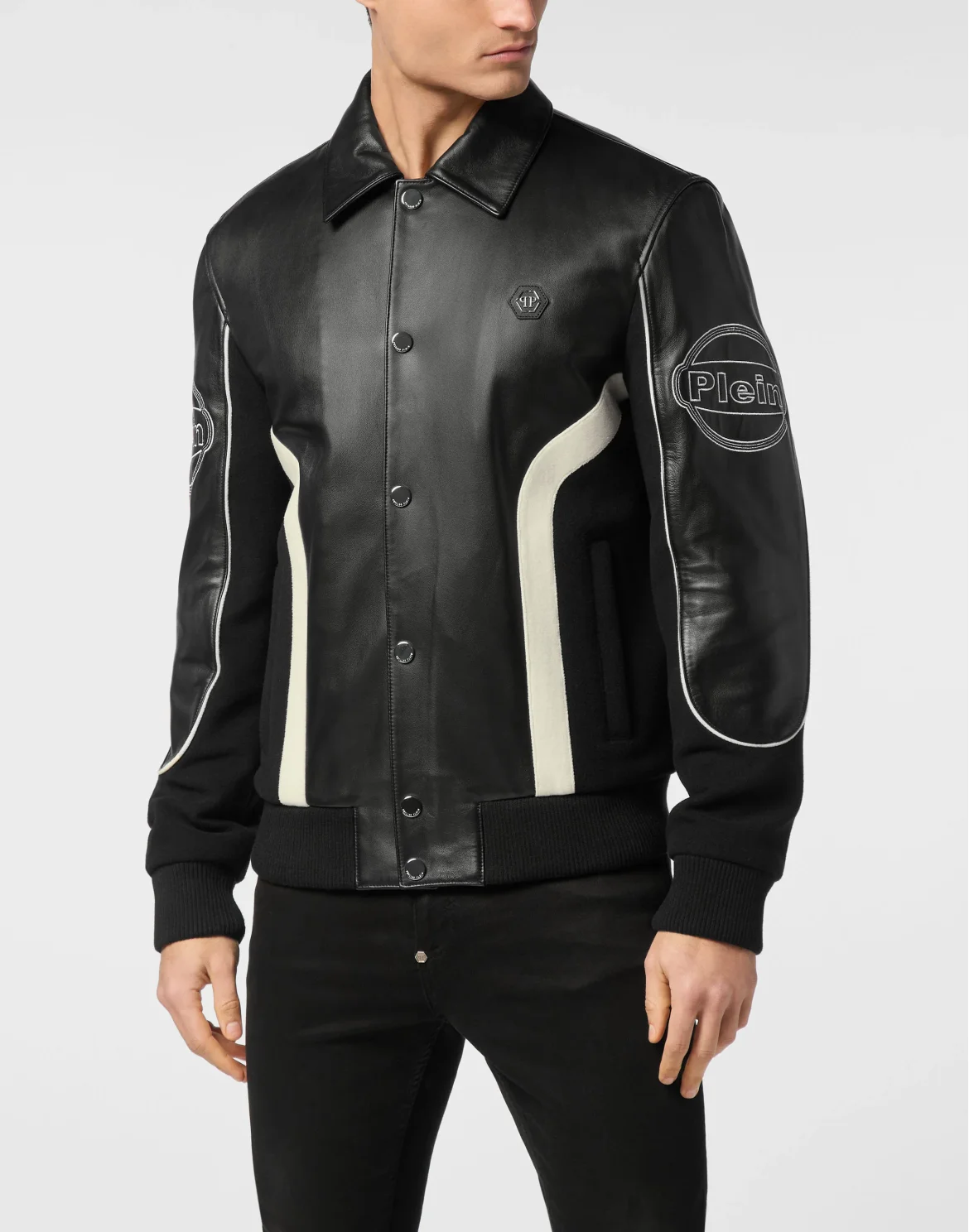 Coster Bomber Jacket LS Plein Club, цвет: Черный