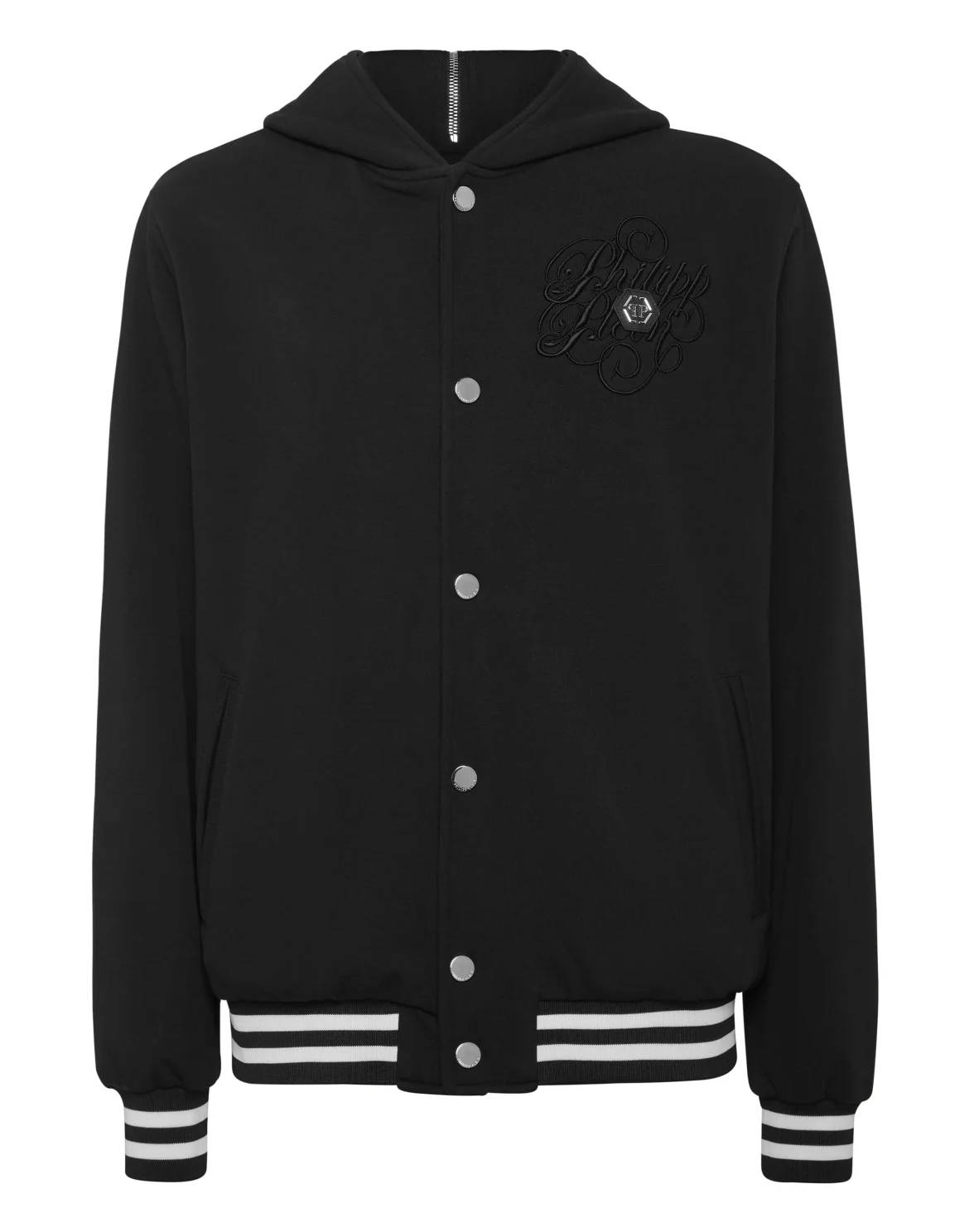 Bomber Jacket Hoodie, цвет: Черный