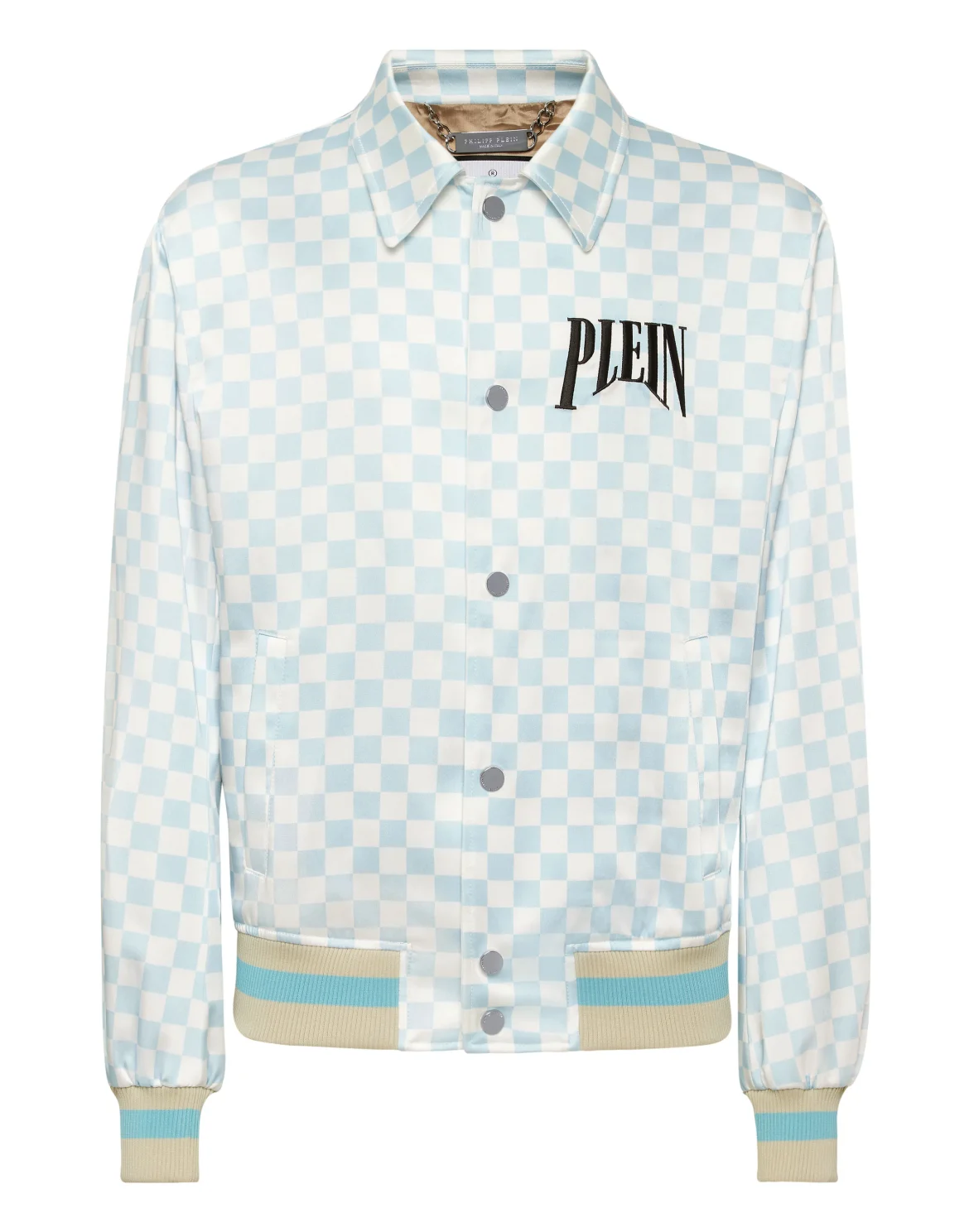 Satin Coster Jacket Supercars Checkered, цвет: Мультиколор