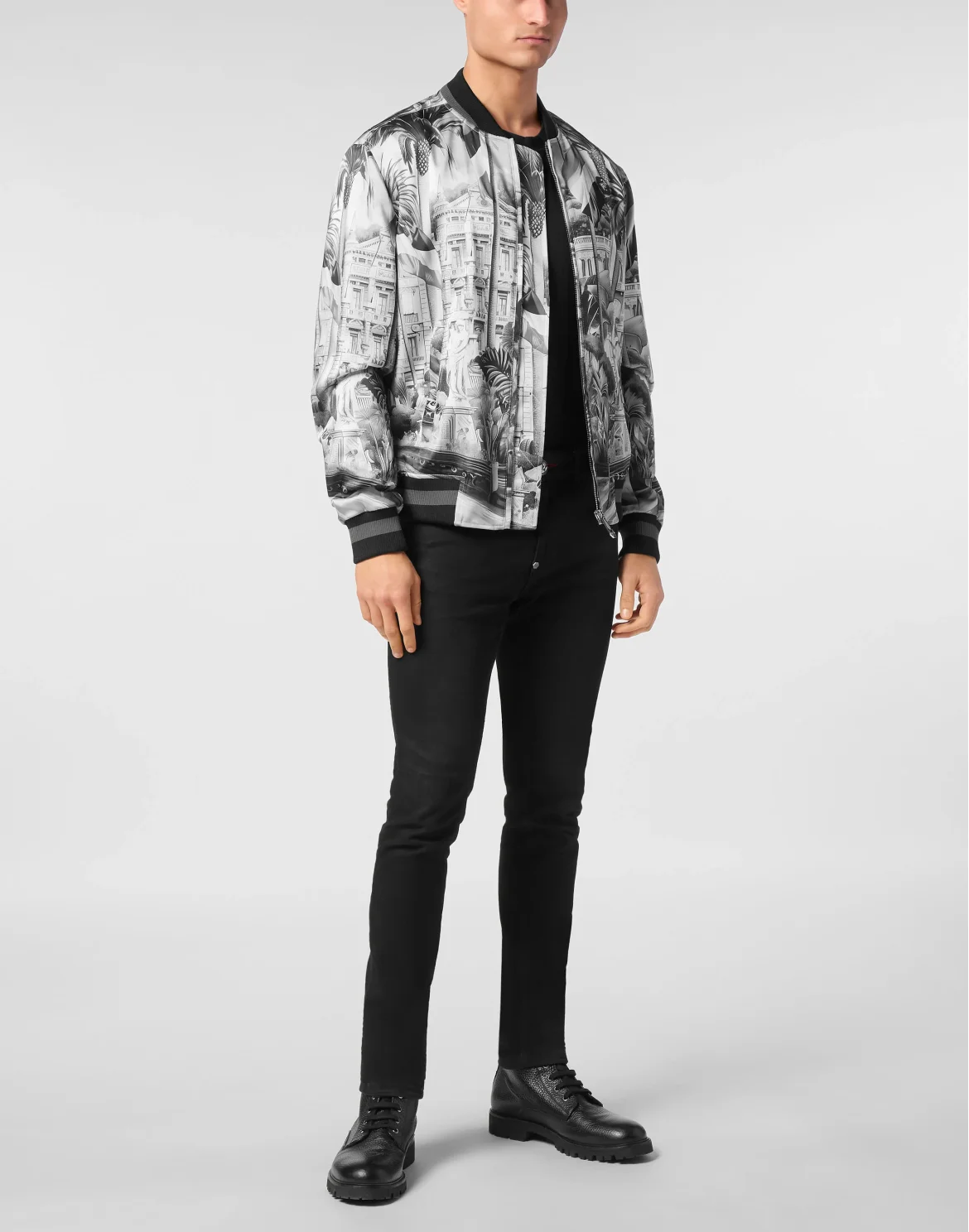Satin Bomber Cote d'Azur, цвет: Черный