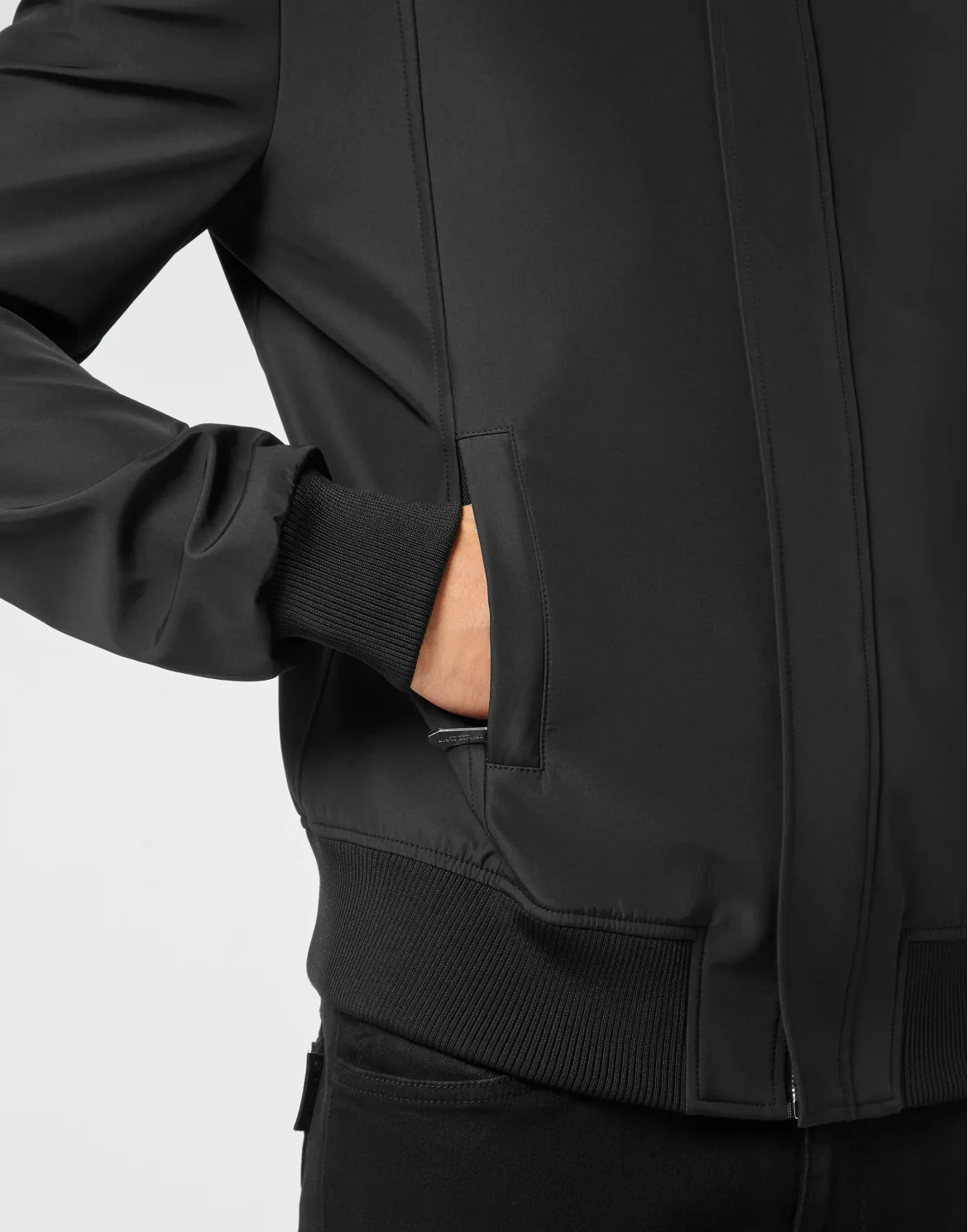 Bomber Jacket Elaphe Inserts, цвет: Черный