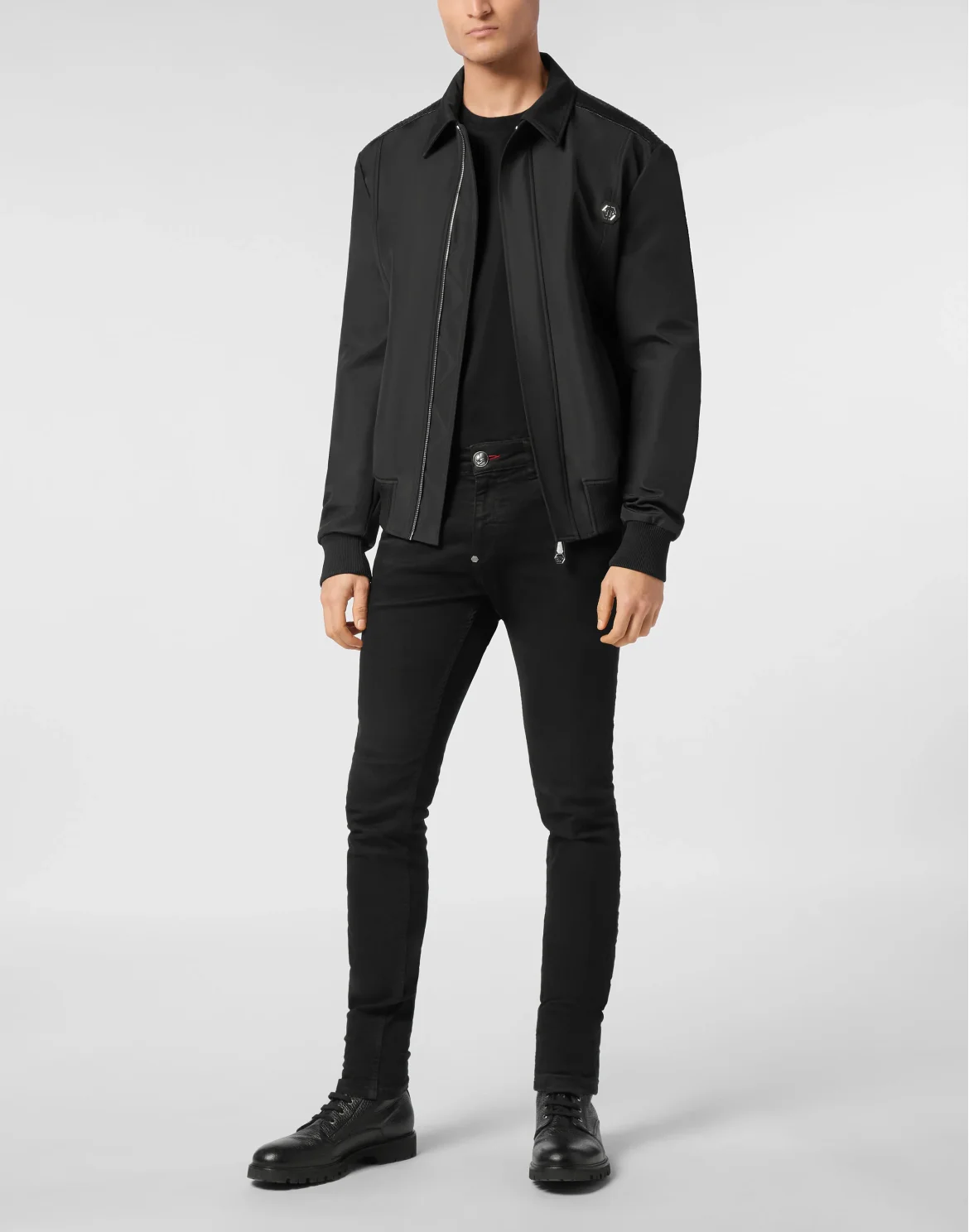 Bomber Jacket Elaphe Inserts, цвет: Черный